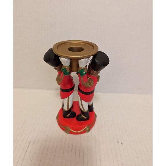 PARTYLITE Toy Soldier #P7704 Christmas Taper Candle Holder 6" Tall Nutcracker - Picture 3 of 7